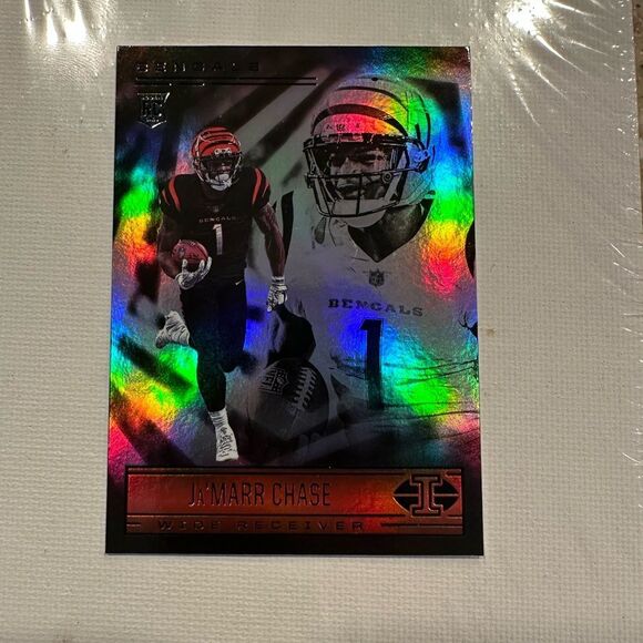 Panini Bengals Trading Card - Holographic Black and Orange jamarr chase - Picture 1 of 3